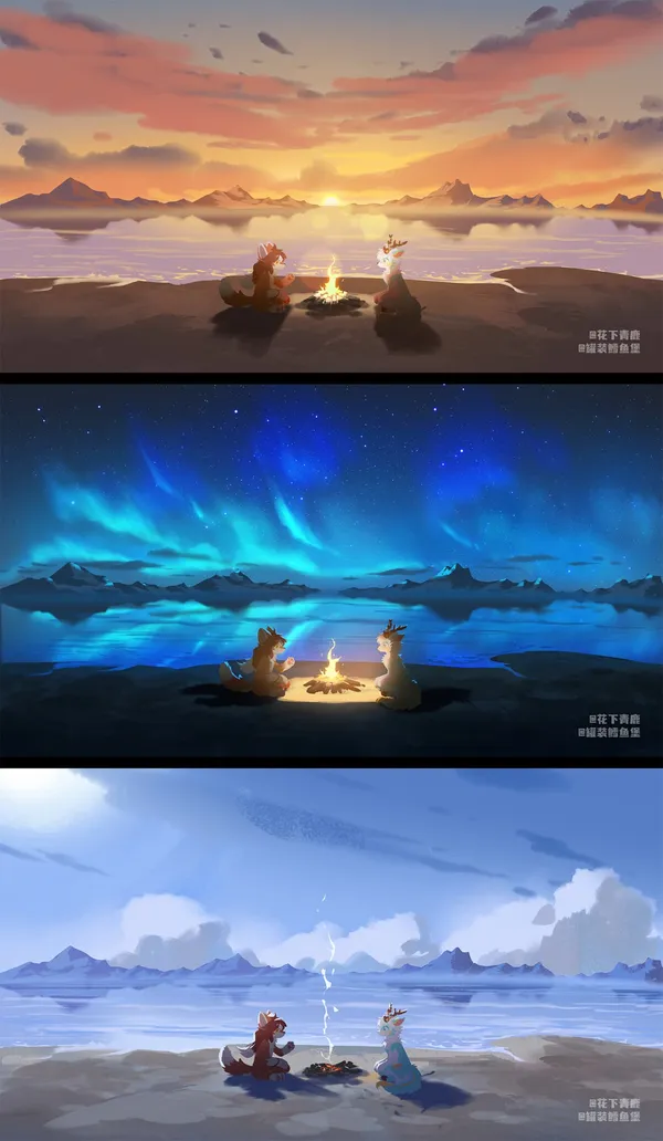 湖畔下的我和你